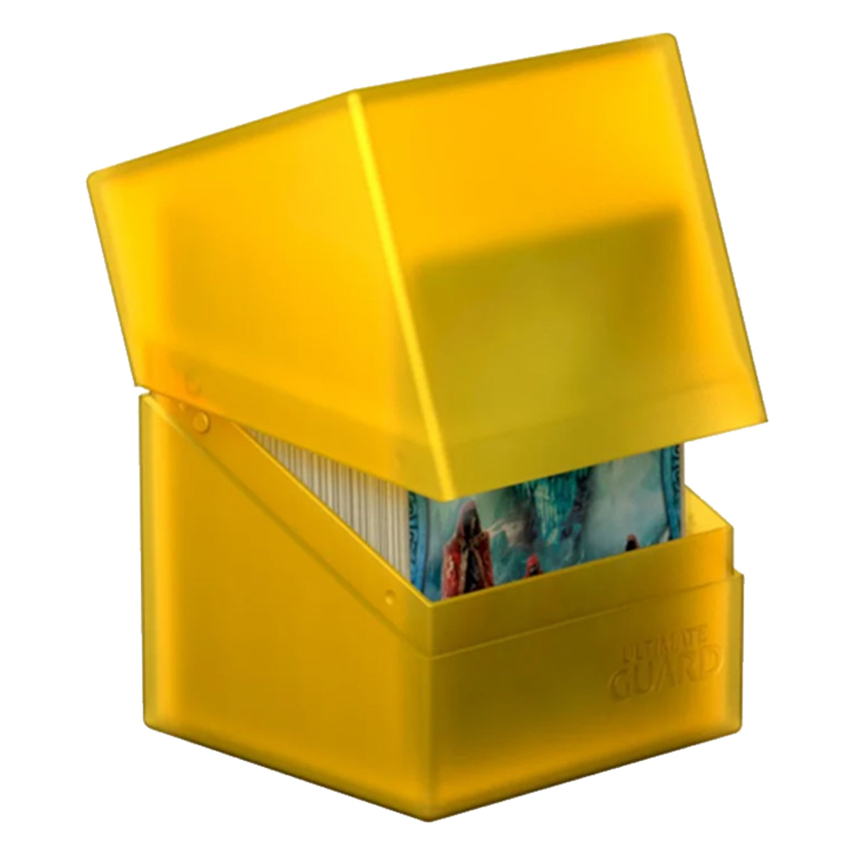 Ultimate Guard Boulder Deck Case 100+ Standard Size Amber Deck Box