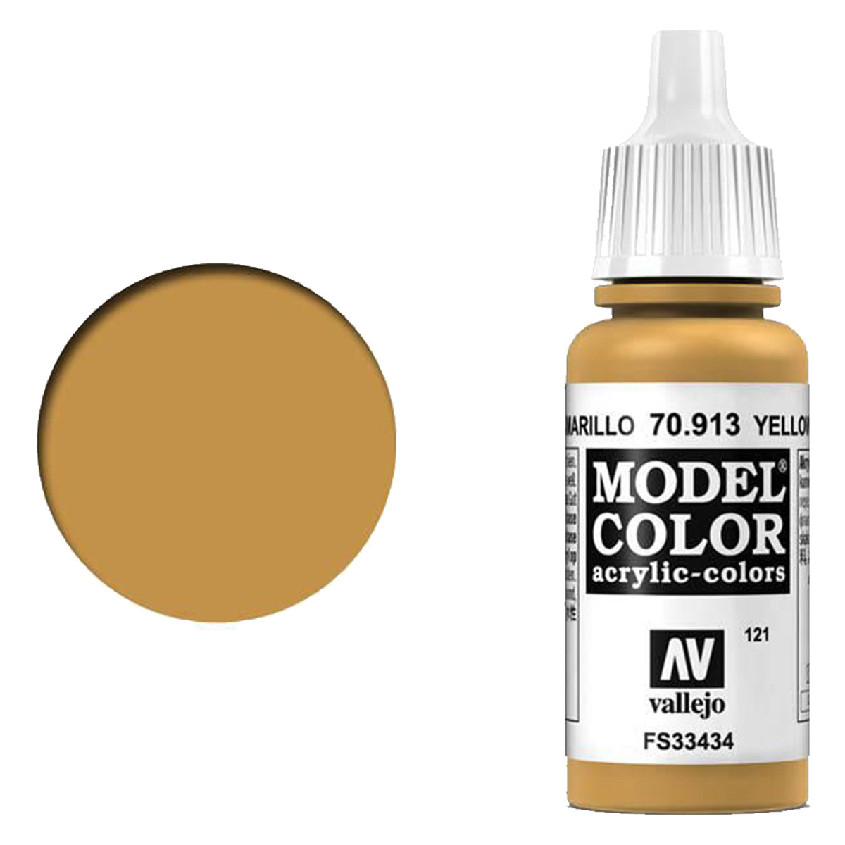 Vallejo Model Colour - Yellow Ochre 17 ml