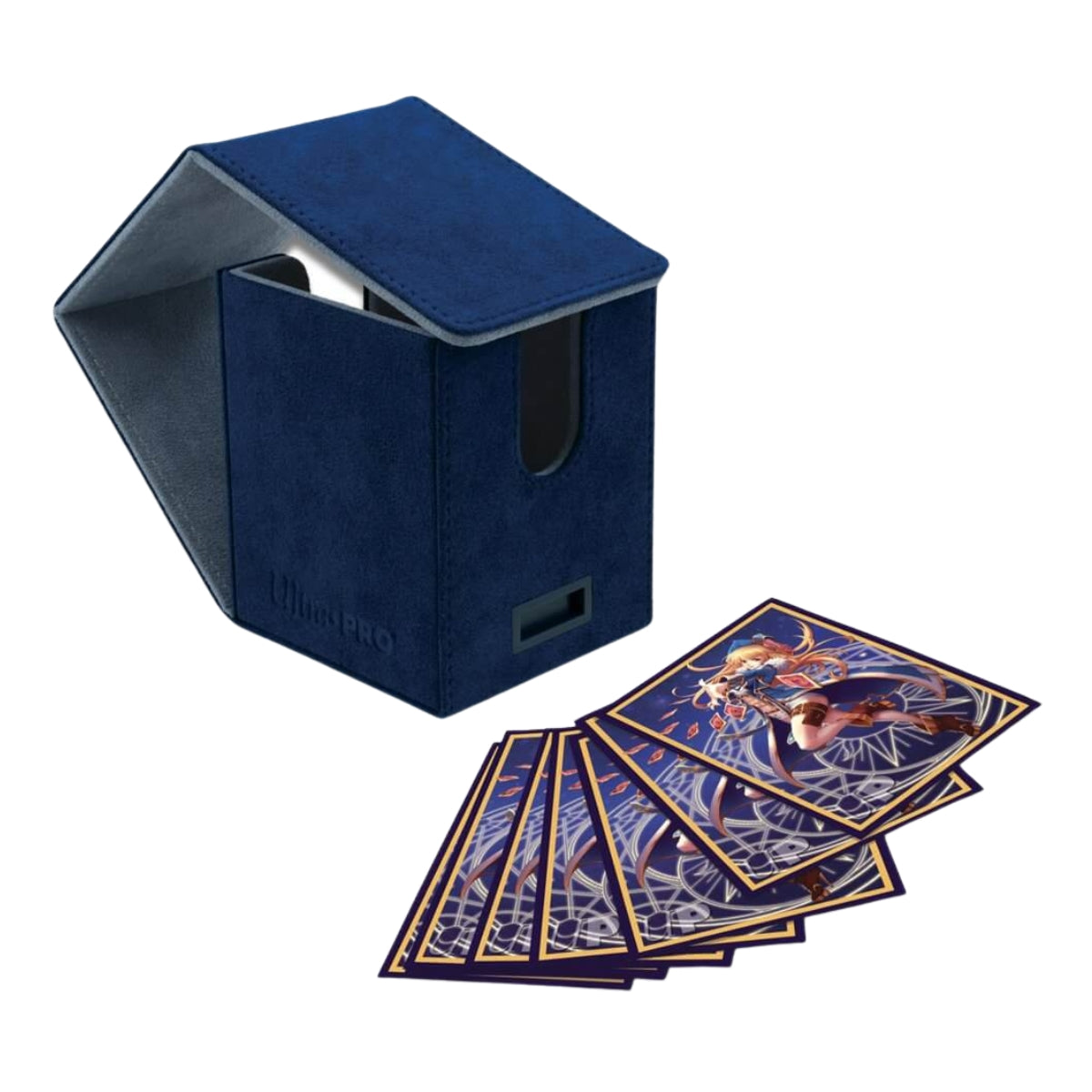 ULTRA PRO DECK BOX Vivid Deluxe Alcove Flip - DELUXE Blue