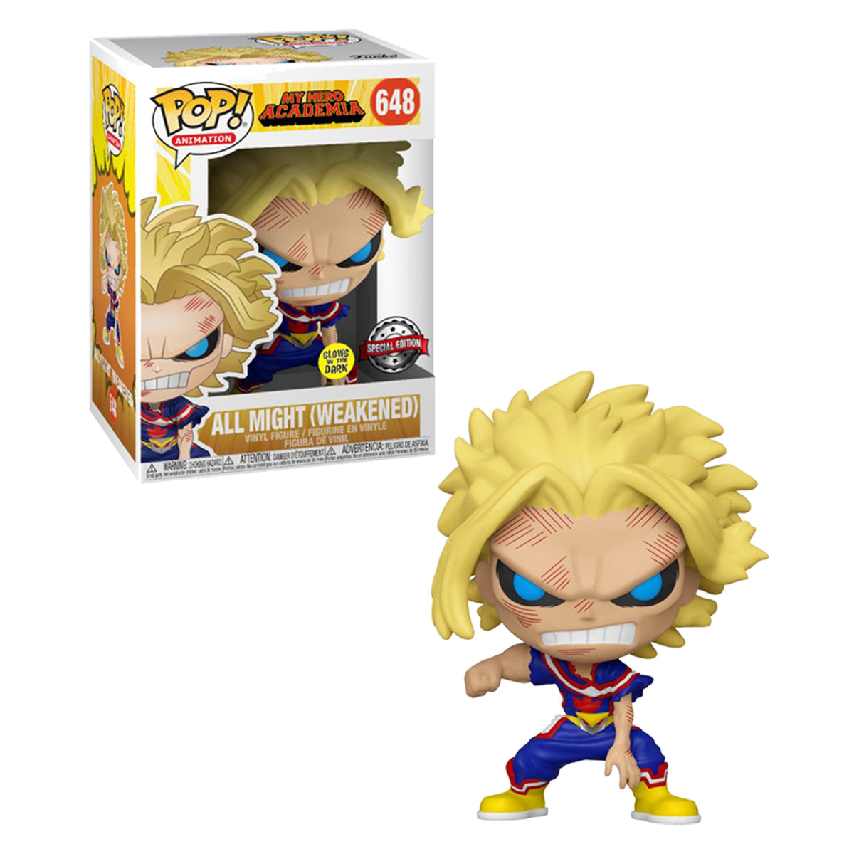My Hero Academia - All Might Weakened Glow Pop! Vinyl