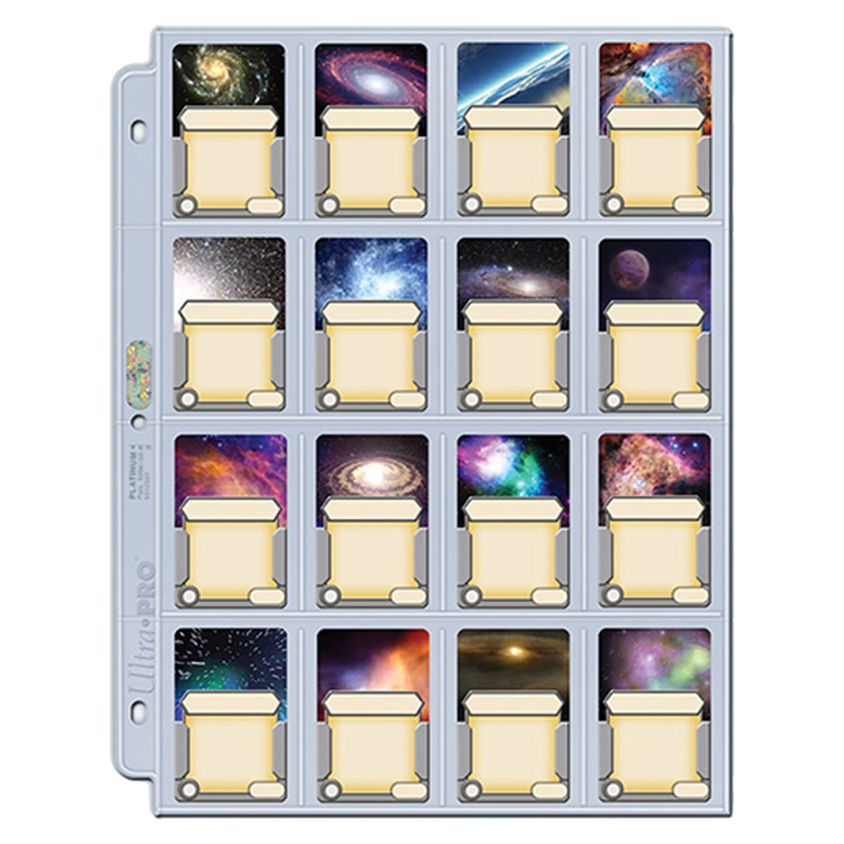 ULTRA PRO 16PKT HOLOGRAM 3 Hole Pages 100ct
