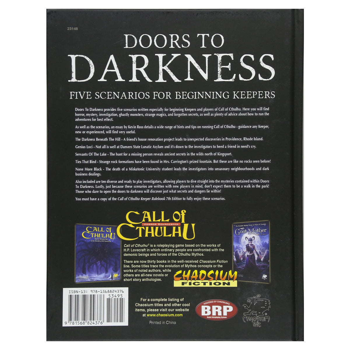 Call of Cthulhu RPG - Doors to Darkness