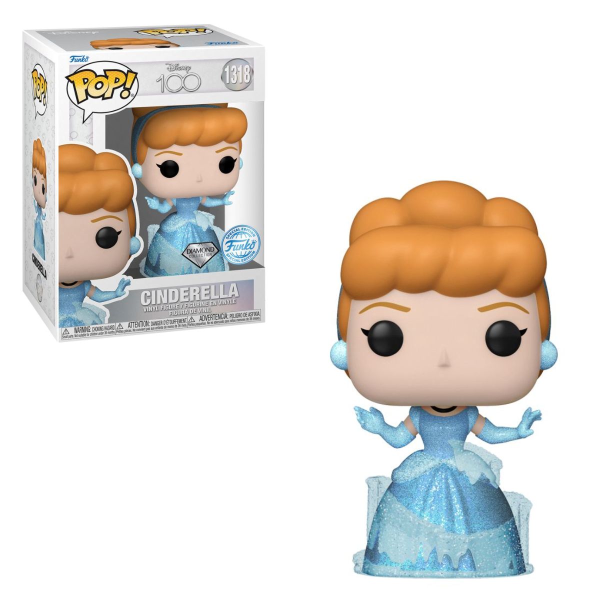 Disney 100th - Cinderella Diamond Glitter Pop! Vinyl
