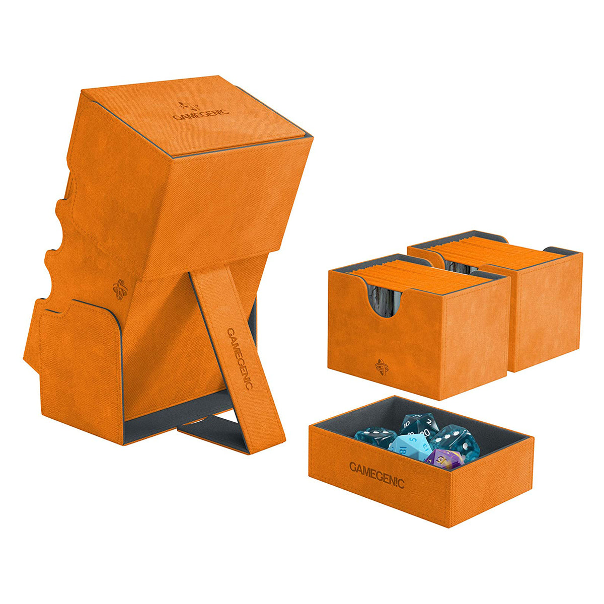 Gamegenic Stronghold 200+ Convertible Orange Deck Box