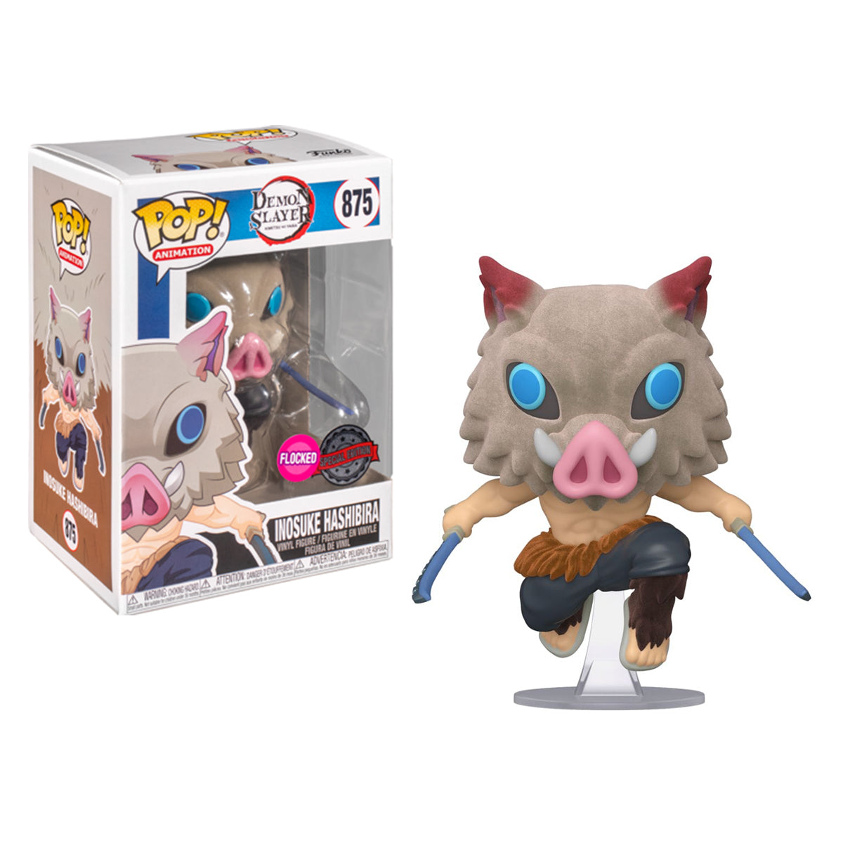 Demon Slayer - Inosuke Flocked Pop! Vinyl