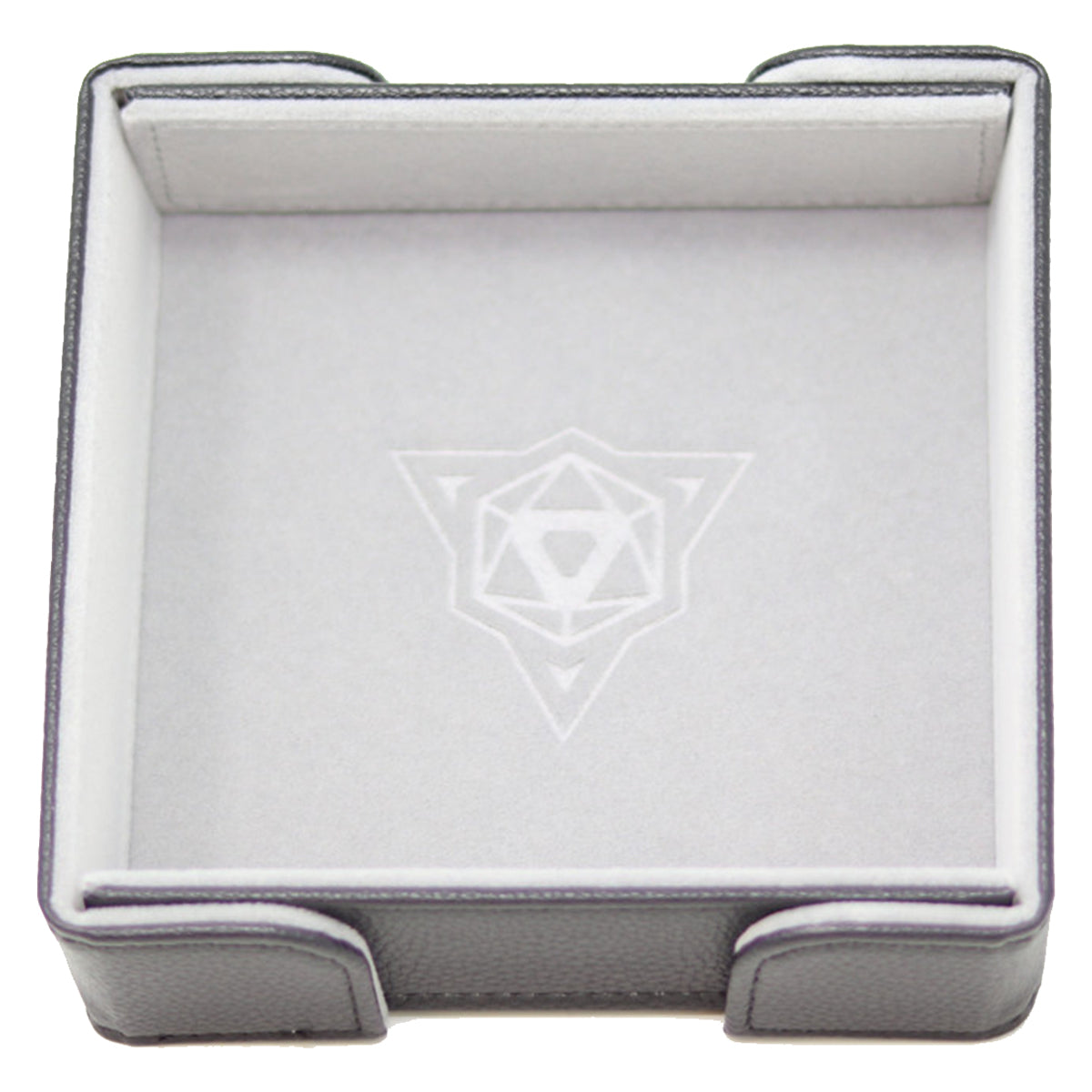 Die Hard Dice Folding Square Tray Gray Velvet