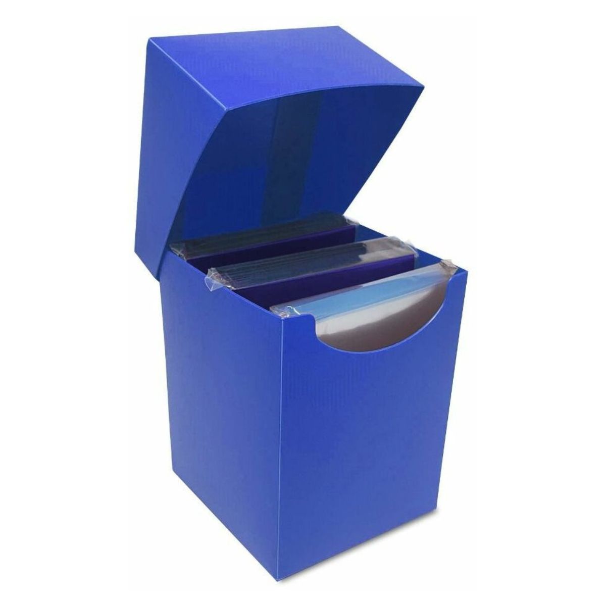 BCW Deck Case Box, Deck Protectors and Inner Sleeves Standard Elite2 Combo Pack Glossy Blue