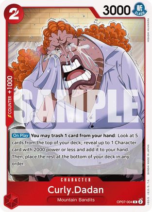 Curly.Dadan (OP07-004) - 500 Years in the Future Foil - One Piece