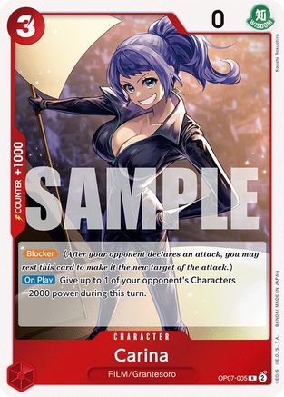 Carina (OP07-005) - 500 Years in the Future Foil - One Piece