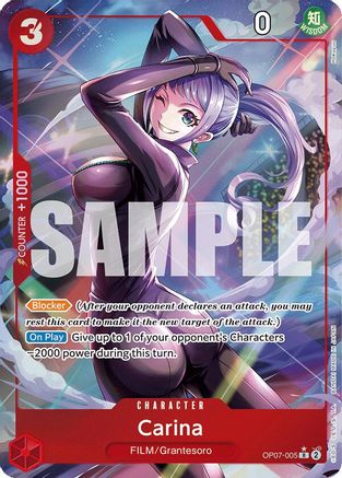 Carina (Parallel) (OP07-005) - 500 Years in the Future Foil - One Piece