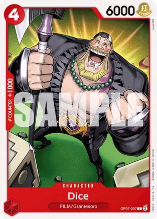 Dice (OP07-007) 500 Years in the Future - One Piece