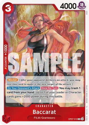 Baccarat (OP07-010) - 500 Years in the Future Foil - One Piece