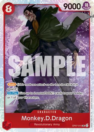 Monkey.D.Dragon (015) (OP07-015) - 500 Years in the Future Foil - One Piece