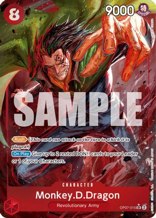 Monkey.D.Dragon (015) (Parallel) (OP07-015) - 500 Years in the Future Foil - One Piece