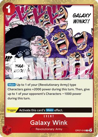 Galaxy Wink (OP07-016) - 500 Years in the Future Foil - One Piece