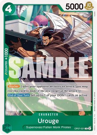 Urouge (OP07-021) - 500 Years in the Future Foil - One Piece
