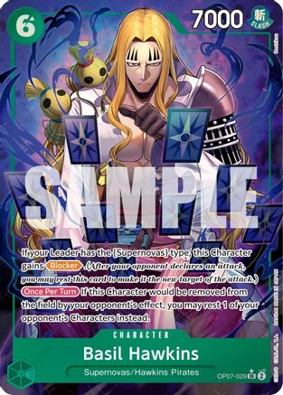 Basil Hawkins (Parallel) (OP07-029) - 500 Years in the Future Foil - One Piece