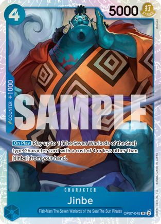 Jinbe (045) (OP07-045) - 500 Years in the Future Foil - One Piece