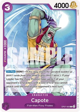 Capote (OP07-063) 500 Years in the Future - One Piece