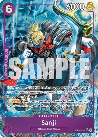 Sanji (Parallel) (OP07-064) - 500 Years in the Future Foil - One Piece