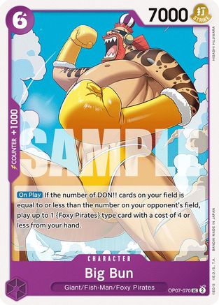 Big Bun (OP07-070) - 500 Years in the Future  - One Piece