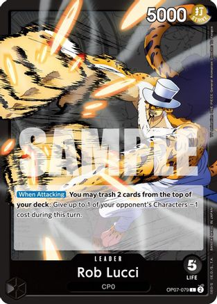 Rob Lucci (079) (OP07-079) - 500 Years in the Future  - One Piece