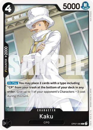 Kaku (OP07-080) - 500 Years in the Future Foil - One Piece