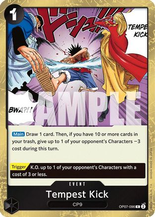 Tempest Kick (OP07-096) - 500 Years in the Future Foil - One Piece