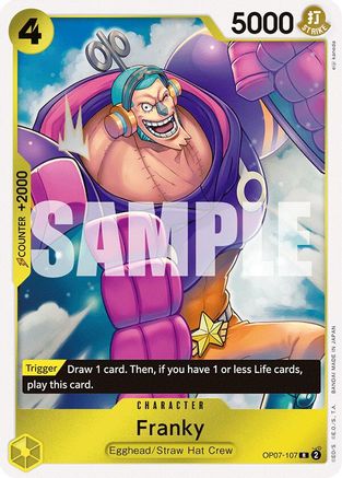Franky (OP07-107) - 500 Years in the Future Foil - One Piece