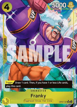 Franky (Parallel) (OP07-107) - 500 Years in the Future Foil - One Piece