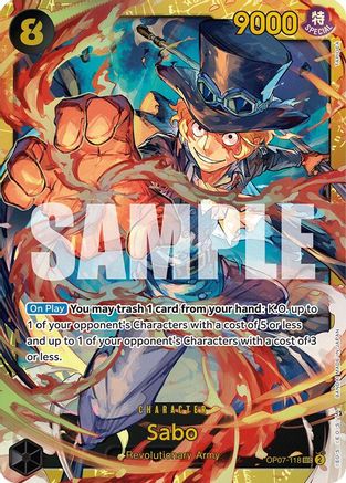 Sabo (OP07-118) - 500 Years in the Future Foil - One Piece