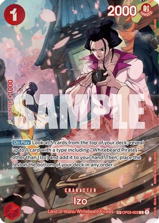 Izo (SP) (OP03-003) - 500 Years in the Future Foil - One Piece