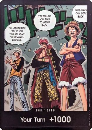 DON!! Card (Trafalgar Law, Eustass Kid and Monkey.D.Luffy) (Double Pack Set Vol. 4) - 500 Years in the Future Foil - One Piece