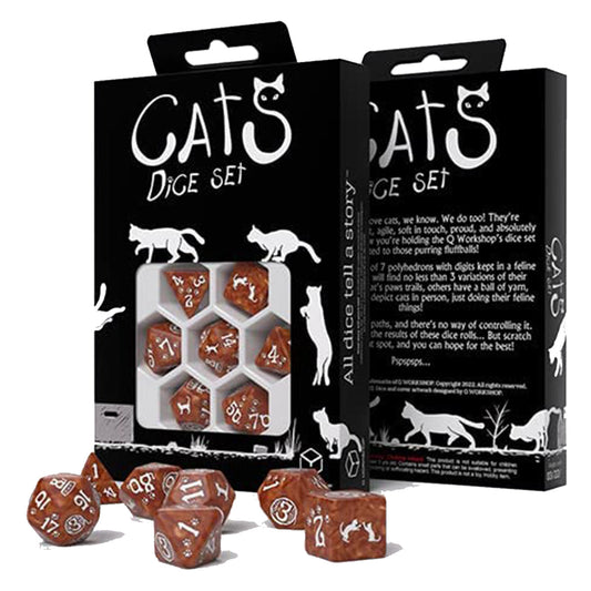 Q Workshop Cats Dice Set - Muffin Dice Set 7