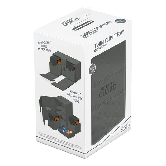 Ultimate Guard Flip n Tray 160+ XenoSkin Monocolor Grey Deck Box