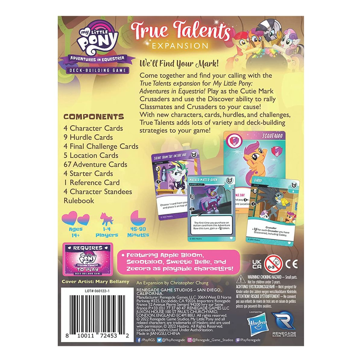 My Little Pony: Adventures in Equestria Deck-Building Game - True Talents Expansion