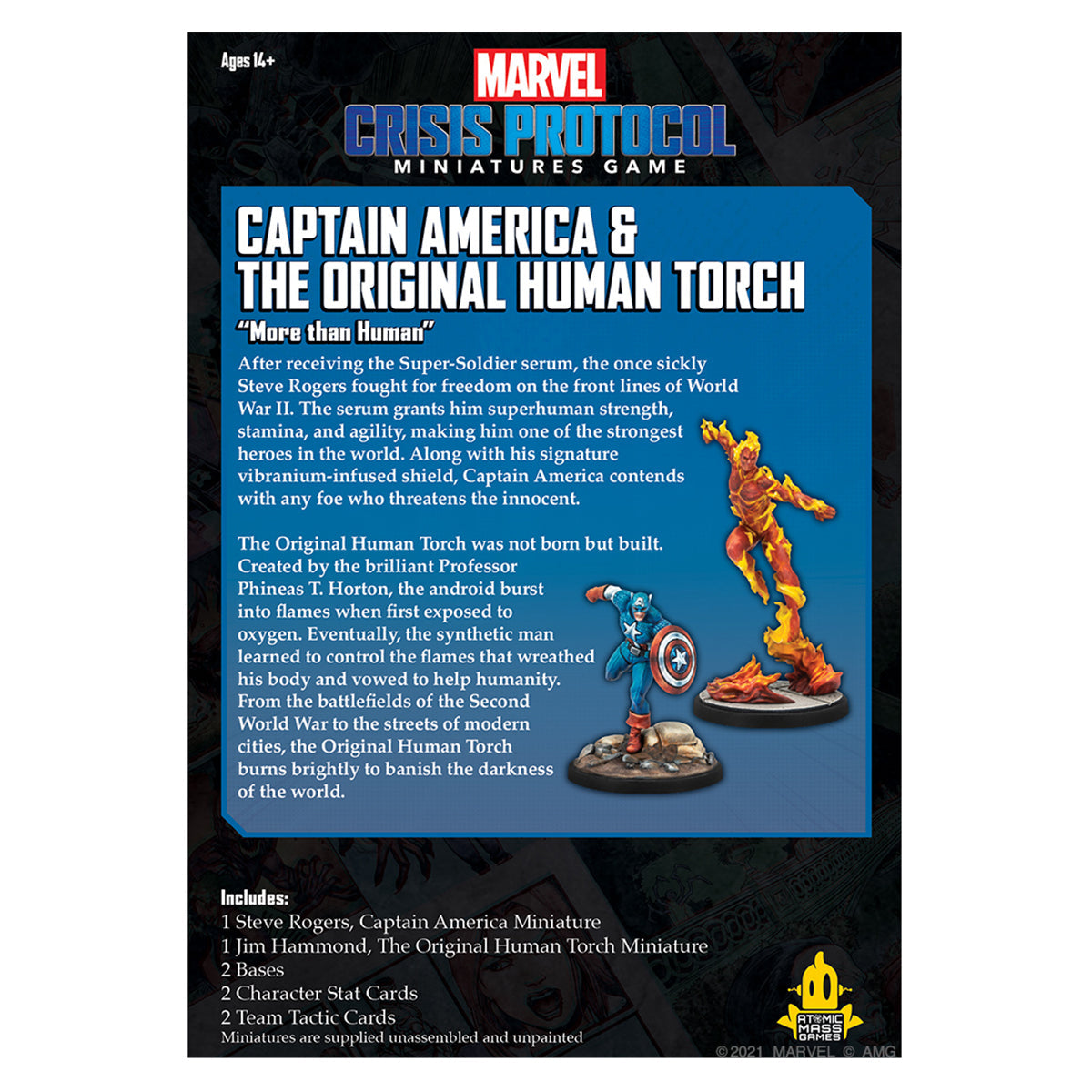 Marvel Crisis Protocol Captain America & the Original Human Torch