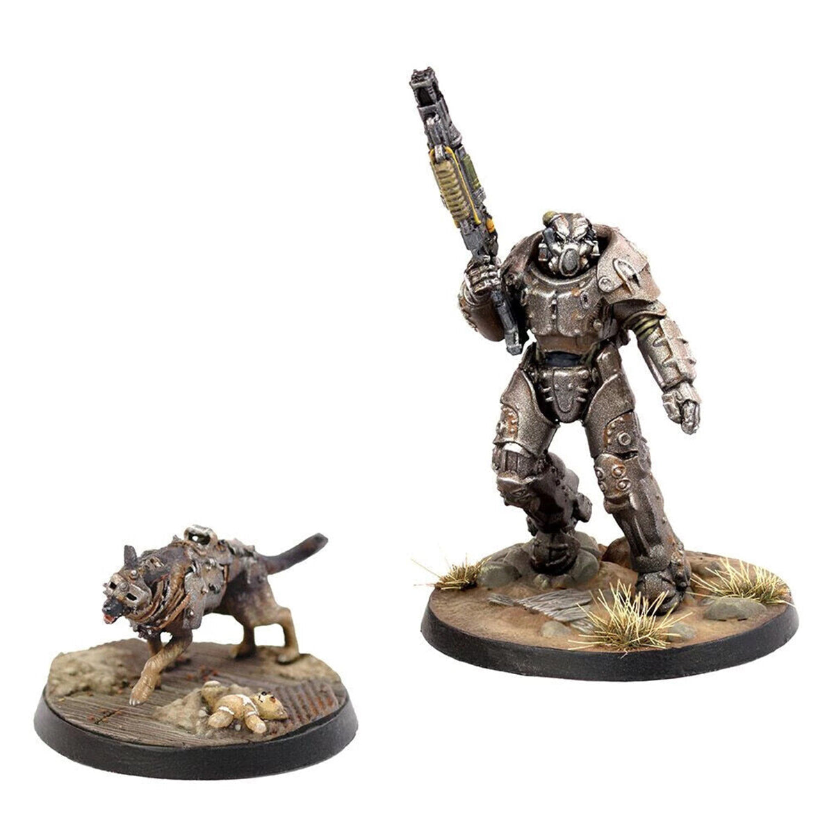 Fallout Wasteland Warfare X01 Survivor and Dogmeat Miniatures