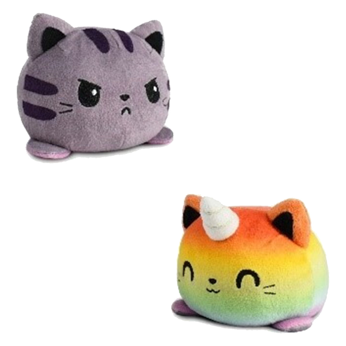 Reversible Plushie Tabby Rainbow Cat