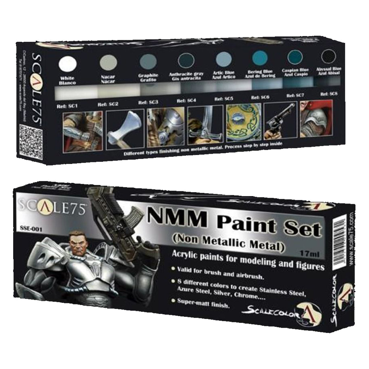 Scale 75 Scalecolor NMM Steel Paint Set