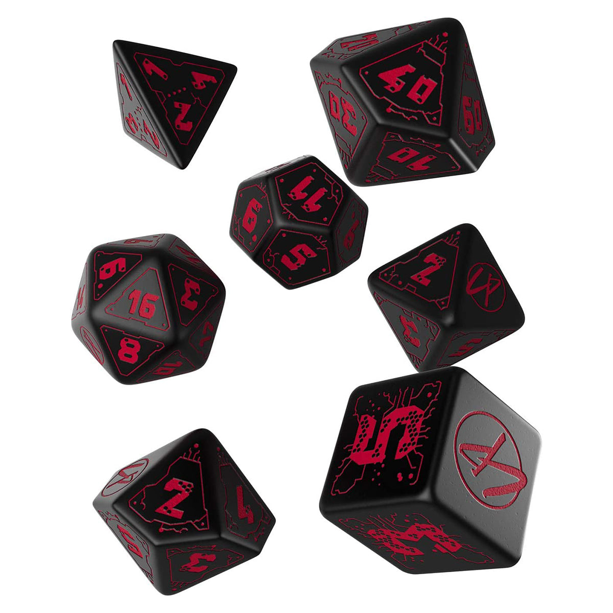 Cyberpunk Red RPG Dice Set