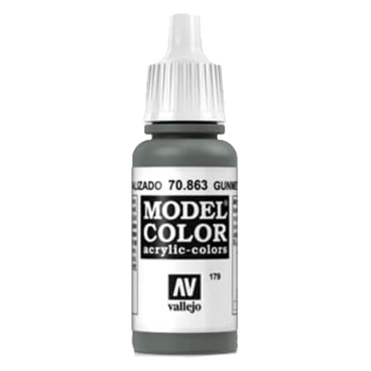 Vallejo Model Colour - Metallic Gunmetal Grey 17 ml