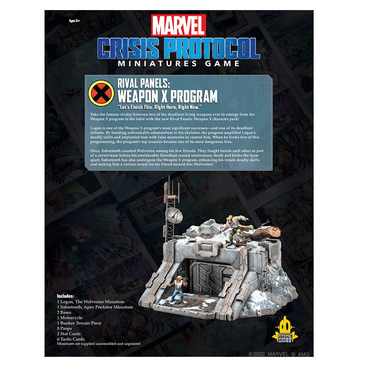 Marvel Crisis Protocol Miniatures Game Rivals Panels Weapon X Program