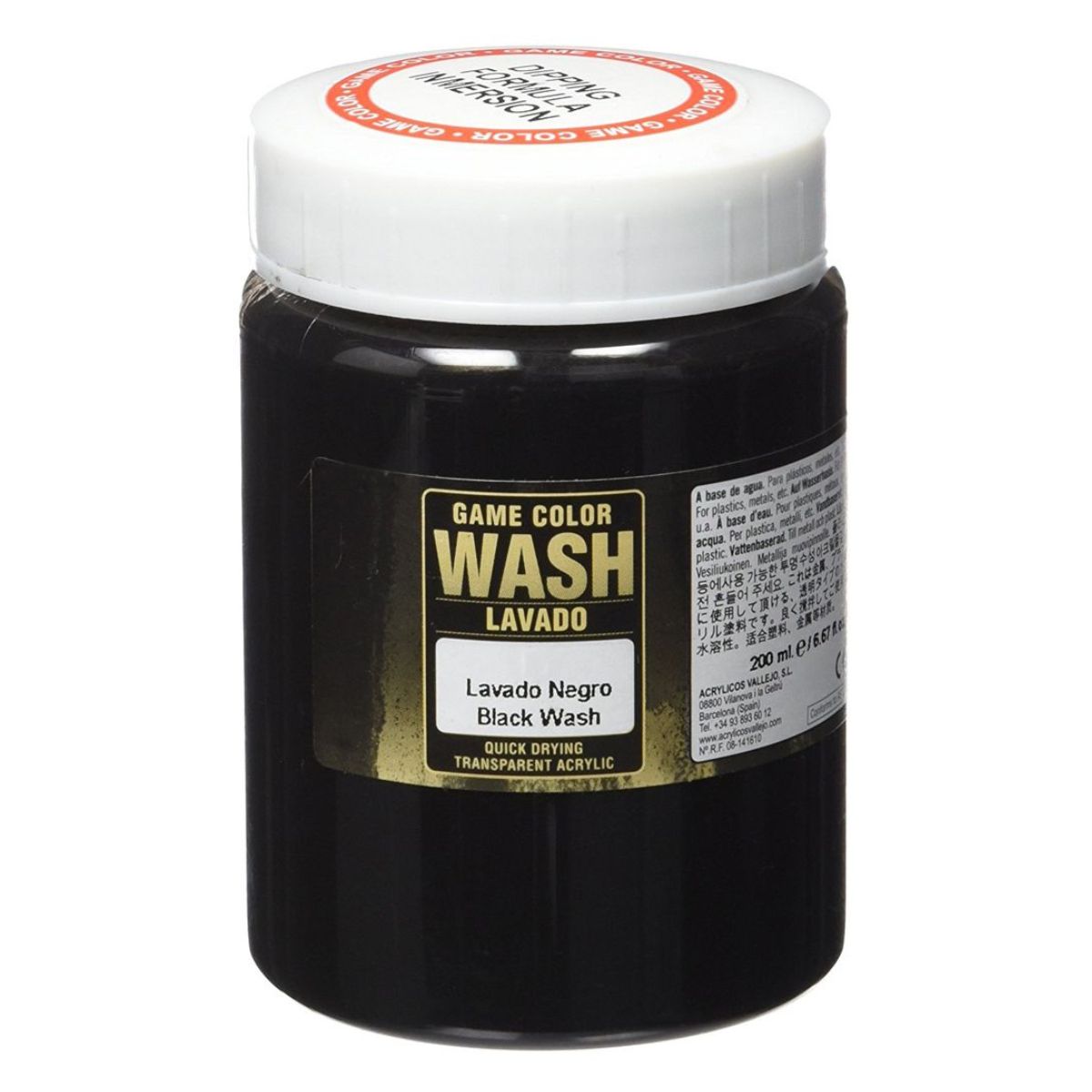 Vallejo Game Colour - Black Wash 200ml
