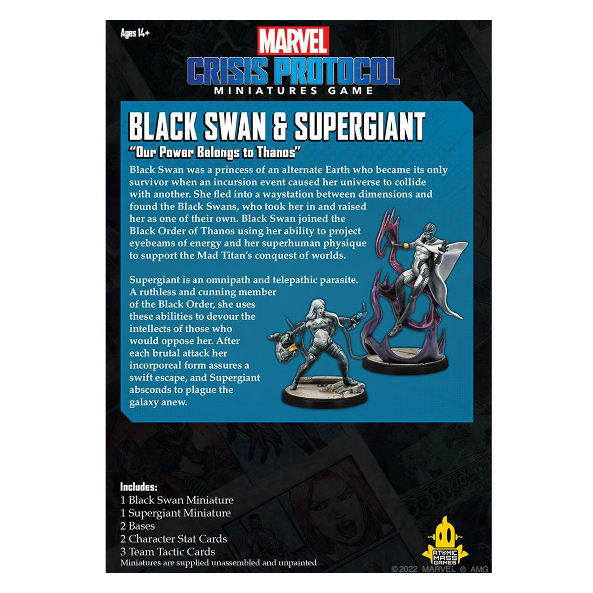 Marvel Crisis Protocol Miniatures Game Black Swan & Supergiant