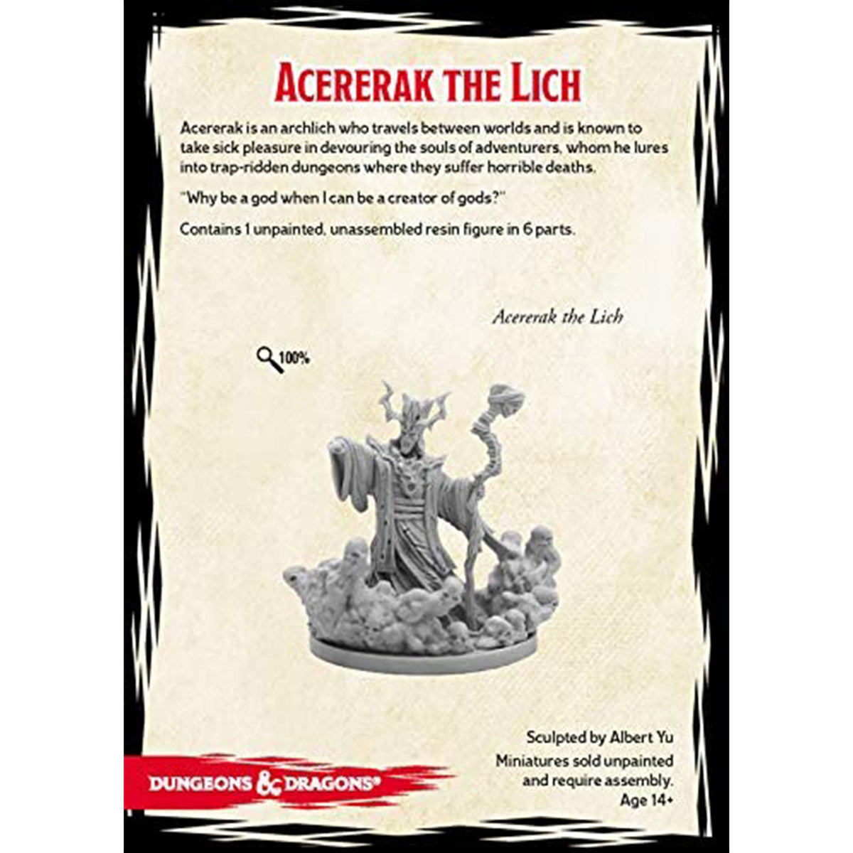D&D Collectors Series Miniatures Tomb of Annihilation Acererak the Liche