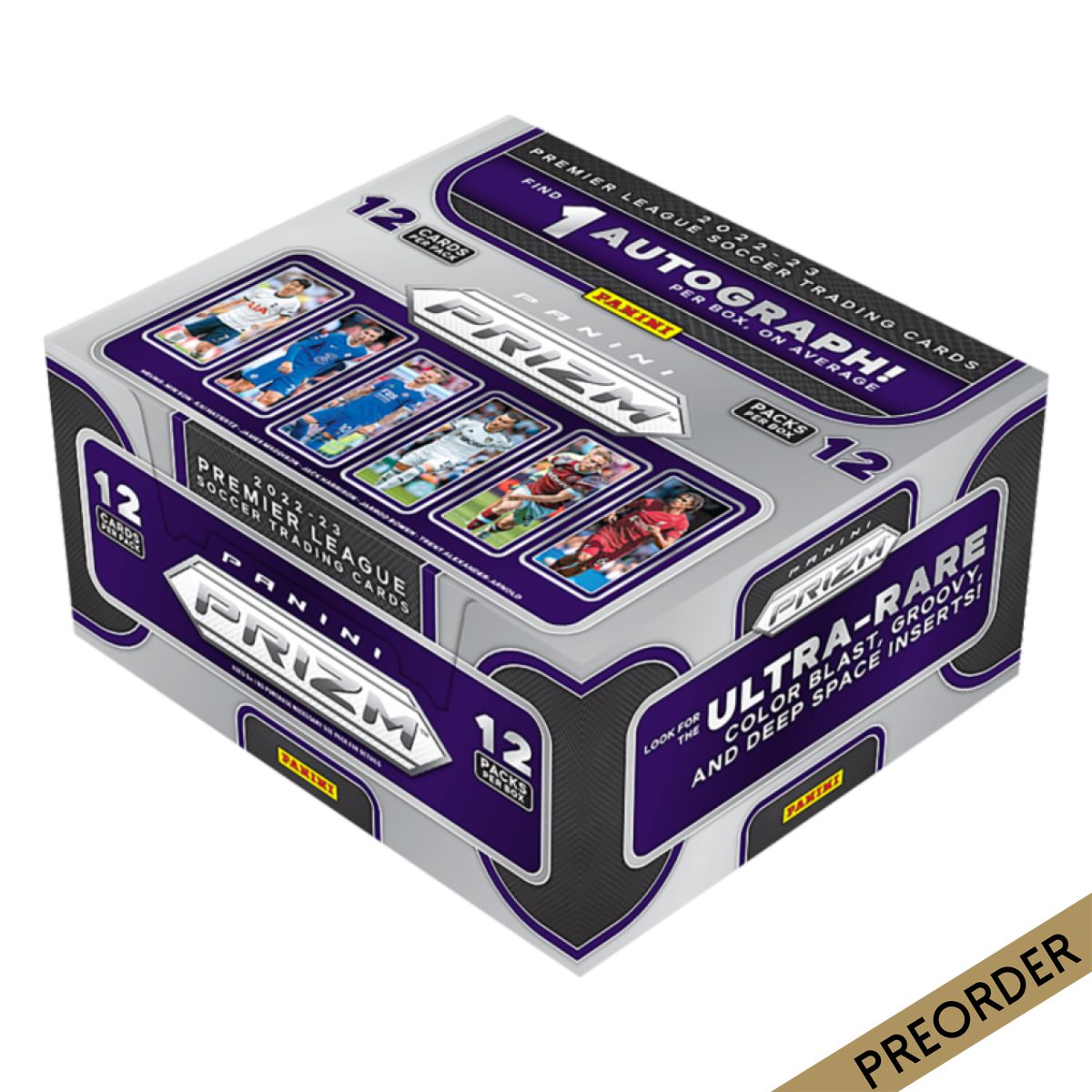 Soccer - 2022/23 Prizm Premier League Hobby Trading Cards (Display of 12)