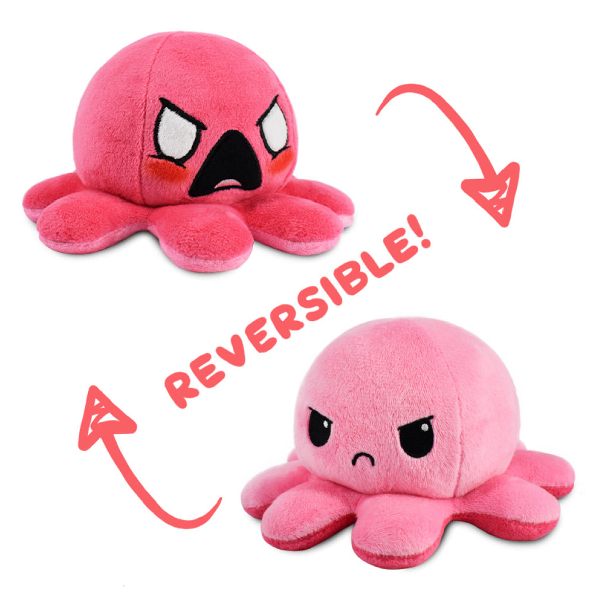 Reversible Plushie Octopus Angry/Furious