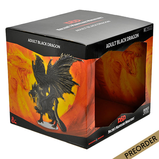 D&D Nolzurs Marvelous Miniatures Adult Black Dragon