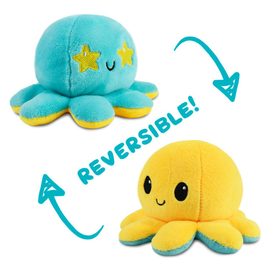 Reversible Plushie Octopus Starry Eyes